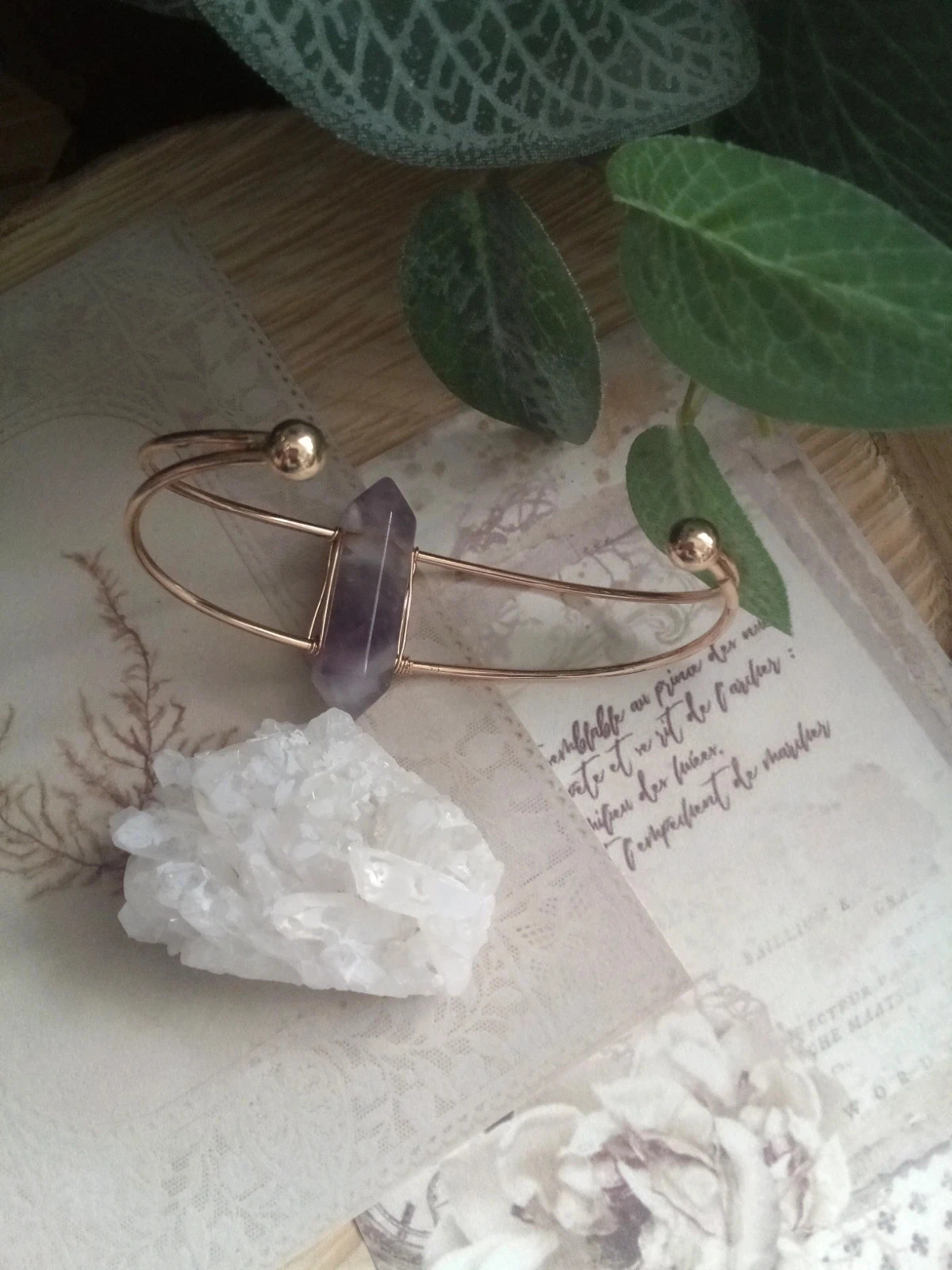 Armband met natuurlijke amethist – photo 4